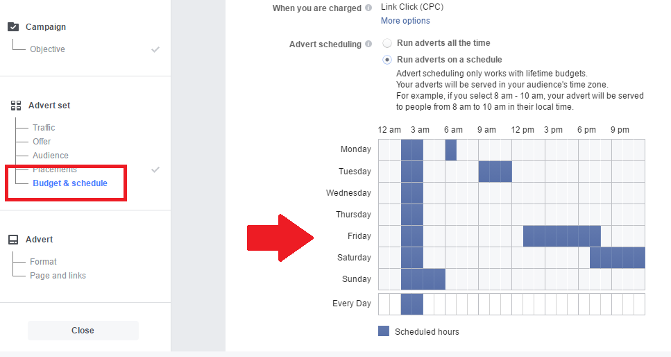 Facebook Ad Schedular