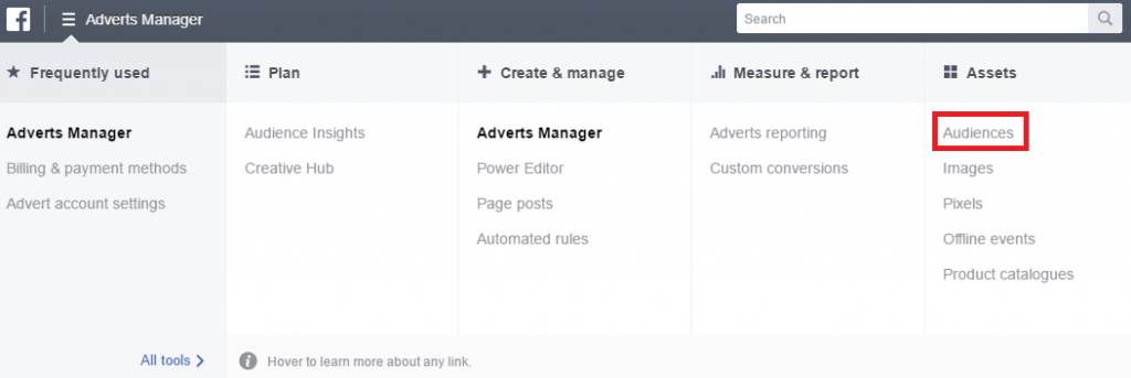 Facebook Ads Manager Dash Board