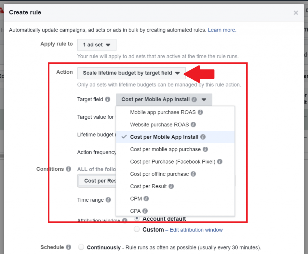 how to create facebook automation rules 