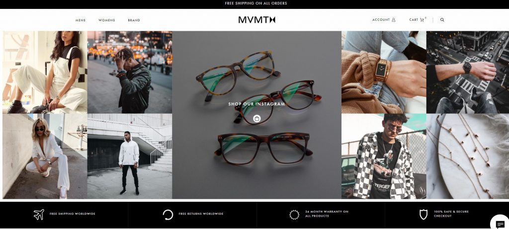 eCommerce example business MVMT watches