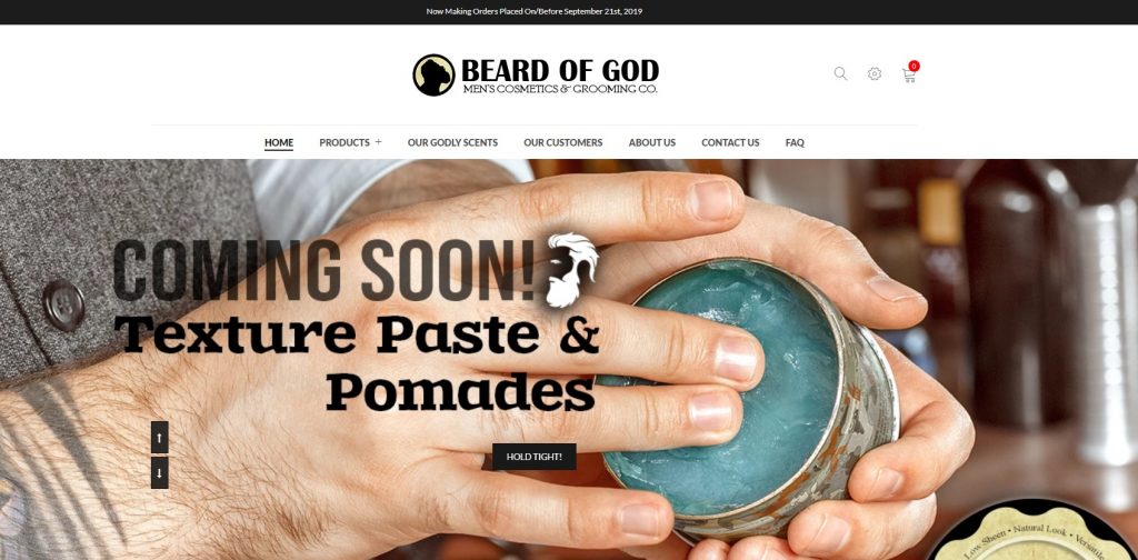 beard of god male grooming store example
