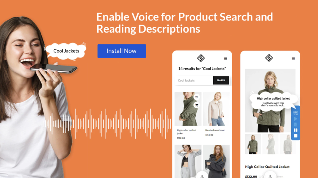 voice search for shopify store